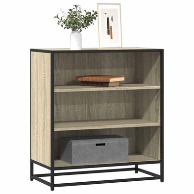 vidaXL Sideboard Sonoma-Eiche 68x35x76 cm Holzwerkstoff und Metall