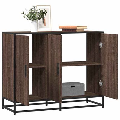 vidaXL Sideboard Braun Eichen-Optik 94x35x76 cm Holzwerkstoff