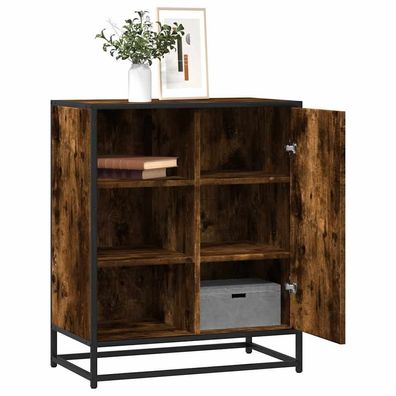 vidaXL Sideboard Räuchereiche 62x35x76 cm Holzwerkstoff