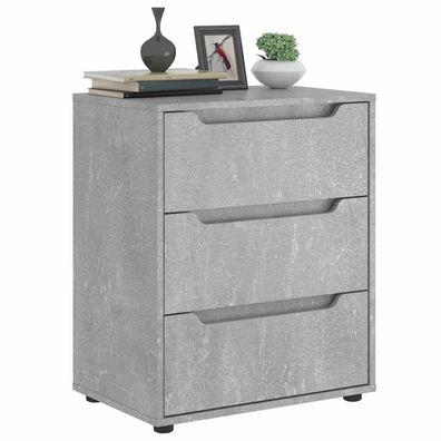 vidaXL Sideboard VISNES Betongrau 60x40x73 cm Holzwerkstoff