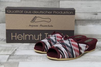 Helmut Trunte Damen Pantolette Zehen offen 3 cm bordo