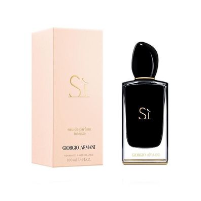 Giorgio Armani Si Intense 100ml Eau De Parfum Neu - Alte Schwarze Version