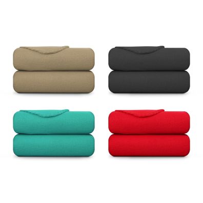 Fleecedecke 130x170cm Kuscheldecke ÖKOTEX Wohndecke Sofadecke Coral Fleece Decke