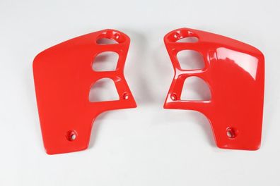 Tankverkleidung Kühlerschutz radiator scoops passt an Honda Cr 500 R 89-01 rot