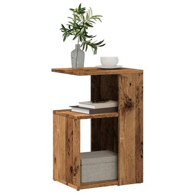 vidaXL Beistelltisch Altholz-Optik 36x30x56 cm Holzwerkstoff