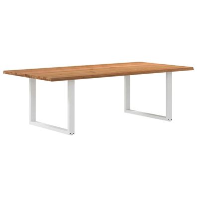 vidaXL Esstisch Hellbraun 240x120x74 cm Massivholz Eiche Rechteckig