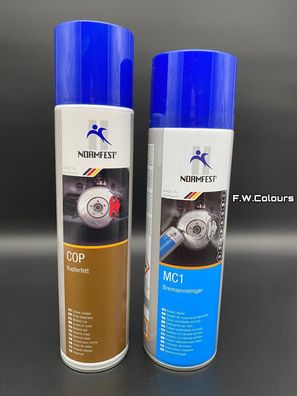 Normfest MC 1 Bremsenreiniger 500ml + Normfest COP Kupferfett 400ml