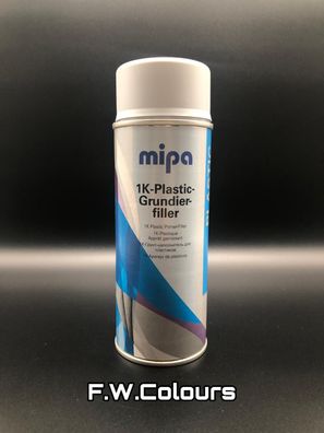 Mipa 1K Plastic Grundierfiller Spray 400ml - hellgrau Kunststoffprimer Autolack