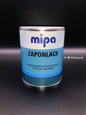 750 ml Mipa Zaponlack, farbloser Schutzlack Acryl Klarlack Metalle u. NE-Metalle