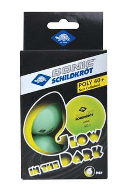 Donic-Schildkröt Tischtennisbälle Glow in the dark 6 Stück