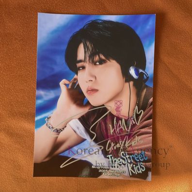 Stray Kids Han "The Street Kids" Season´s Greetings 2025 7-Inch Autographed Photocard