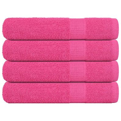 vidaXL Handtücher 4 Stk. Rosa 100x200 cm 360 g/m² 100% Baumwolle