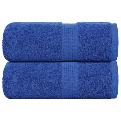 vidaXL Seiftücher 2 Stk. Blau 30x30 cm 360 g/m² 100% Baumwolle