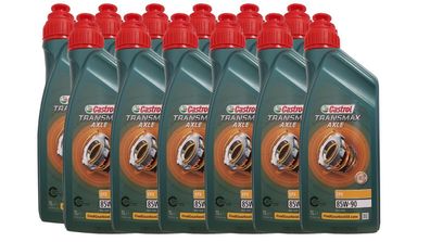 Castrol TransmaxAxle EPX 80W-90 12x1 Liter API GL-5, ZF TE-ML 1