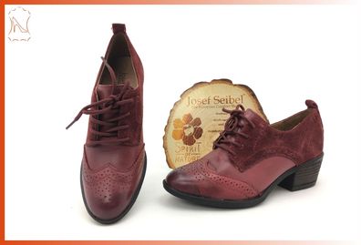 Josef Seibel Daphne23 Damen Schnürer bordo, 3,5 cm Absatz