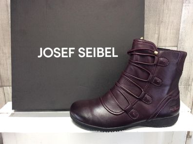 Josef Seibel Damen Stiefelettee bordo mit Zierschnürung