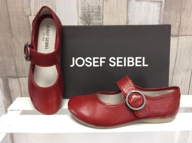 Josef Seibel Damen Ballerina rot mit Zierschnalle