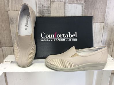 Comfortabel Damen Slipper beige, herausnehmbare Innensohle