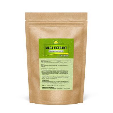 Maca Wurzelextrakt, hochkonzentriert (20:1), ohne Zusatzstoffe, 250 g, Bonemis®