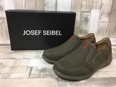 Josef Seibel Herren Slipper Enrico grau braun abgesetzt