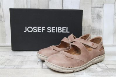 Josef Seibel Damen Ballerina altrosa mit Klettverschluss