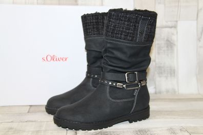 s. Oliver Mädchenstiefel schwarz