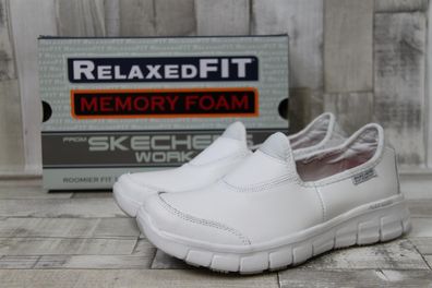 Skechers Damen Slipper weiß