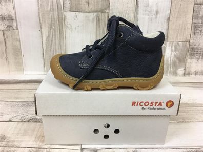 Ricosta warmer Kinderknöchel Schnürschuh dunkelblau