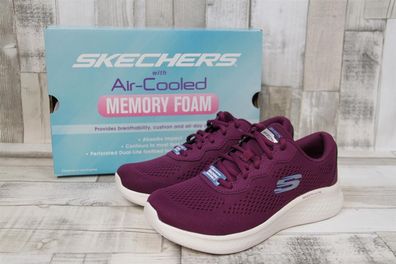 Skechers Damen Schnürschuh weinrot