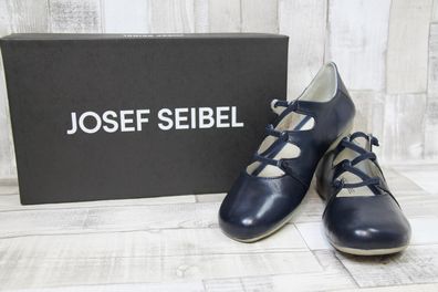 Josef Seibel Damen Ballerina Fiona04 dunkelblau mit Gummisenkel