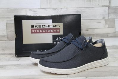 Skechers Herren Slipper dunkelgrau mit Ziersenkel