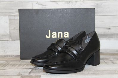 Jana Damen Hochfrontpumps schwarz 5,5cm Absatz