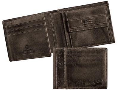 camel active Herrenbörse Lederbörse Jeansbörse schwarz black melbourne