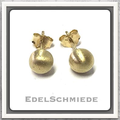 Edelschmiede925 klassische Kugelohrstecker 925 Silber matt vergol