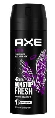 Axe Excite Anti-Transpirant Spray, 150ml - Frisch und Selbstbewusst