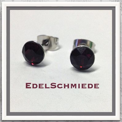 Edelschmiede925 Ohrstecker Modeschmuck (Stift = Titan) m Swarovski