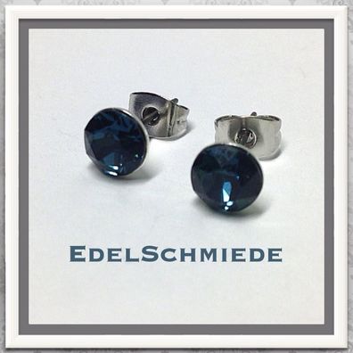 Edelschmiede925 Ohrstecker Modeschmuck (Stift = Titan) m Swarovski