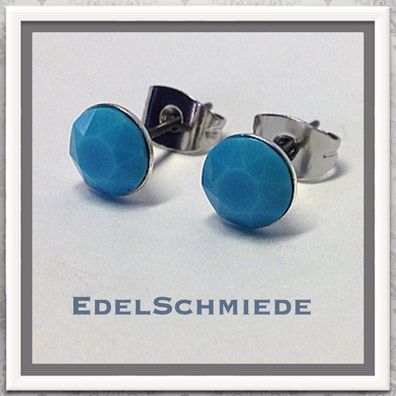 Edelschmiede925 Ohrstecker Modeschmuck (Stift = Titan) m Swarovski