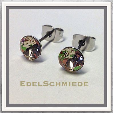 Edelschmiede925 Ohrstecker Modeschmuck (Stift = Titan) m Swarovski