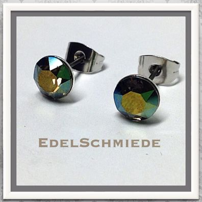 Edelschmiede925 Ohrstecker Modeschmuck (Stift = Titan) m Swarovski