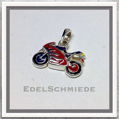 Edelschmiede925 kleines Motorrad als Anhänger 925 Silber