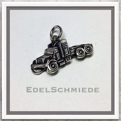 Edelschmiede925 Truck Anhänger 925 Silber geschwärzt ( LKW )