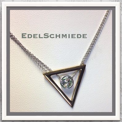 Edelschmiede925 2reihiges Kettchen 925 Silber teilw vergoldet 42 + 5