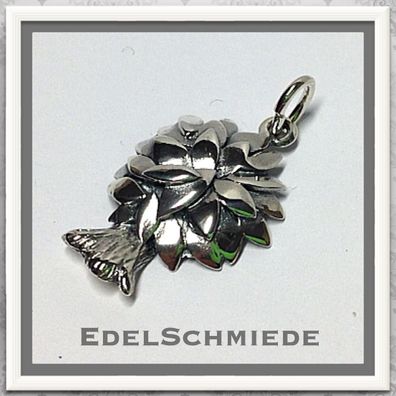 Edelschmiede925 Lebensbaum als Kettenanhänger 925 Silber geschwärz