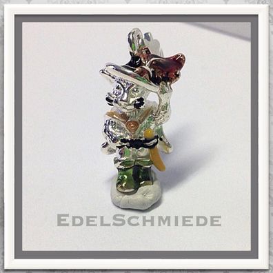 Edelschmiede925 Charm Anhänger 925 Silber gestiefelter Kater