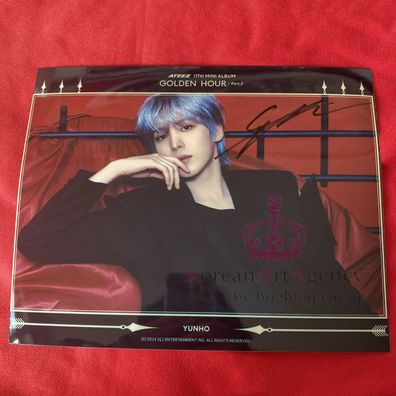 ATEEZ Yunho Golden Hour Edition 10inches Autograph