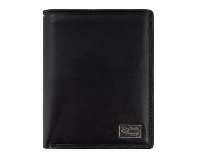 camel active Herrenbörse Brieftasche Ledergeldbörse hochformat schwarz black japan