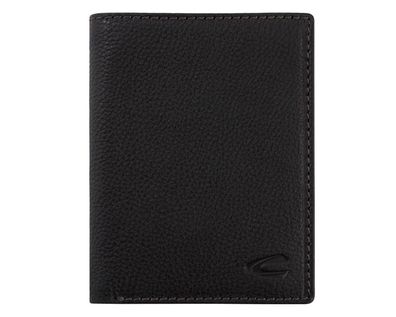 camel active Herrenbörse Brieftasche Ledergeldbörse hochformat schwarz black macau