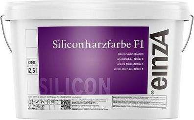 einzA Siliconharzfarbe F1 - 12,5 Liter weiß