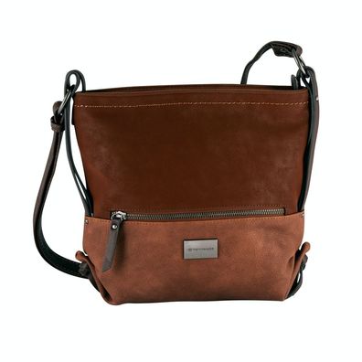 Tom Tailor Handtasche Schultertasche Damentasche mittelbraun cognac elin